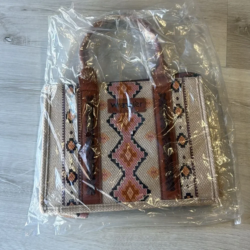 Wrangler Tote Bag Western Purses for Women Shoulder Boho Aztec Handbags NWT - Picture 3 of 4